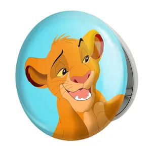 آینه جیبی خندالو طرح شیرشاه Lion King مدل تاشو کد 10689 