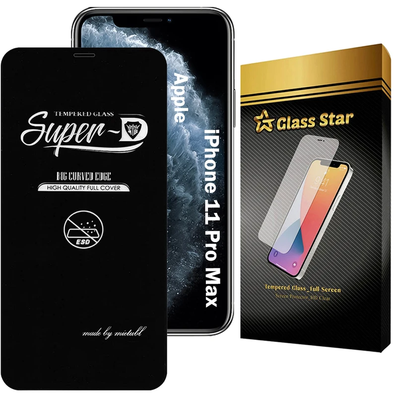 محافظ صفحه نمایش گلس استار مدل SUPERDNS مناسب برای گوشی موبایل اپل iPhone 11 Pro Max