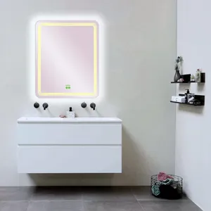 آینه گلسموند مدل مستطیل آرایشی بک لایت هوشمند کد VLBSM