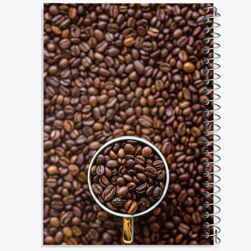 دفتر مشق 100 برگ خندالو طرح قهوه Coffee کد F62