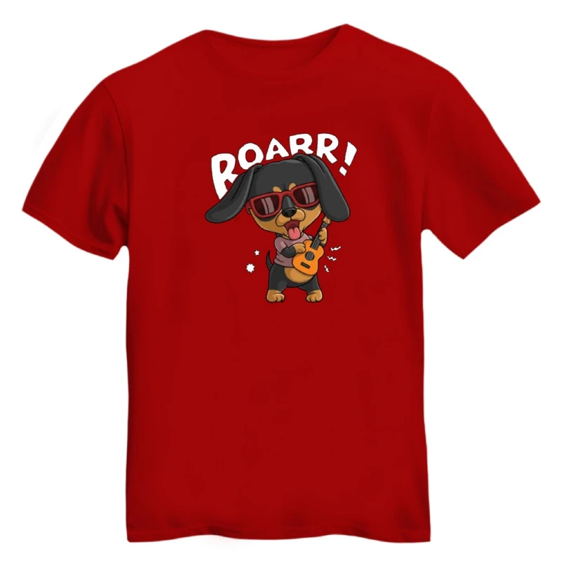 تی شرت آستین کوتاه زنانه مدل سگ کد ۱۰