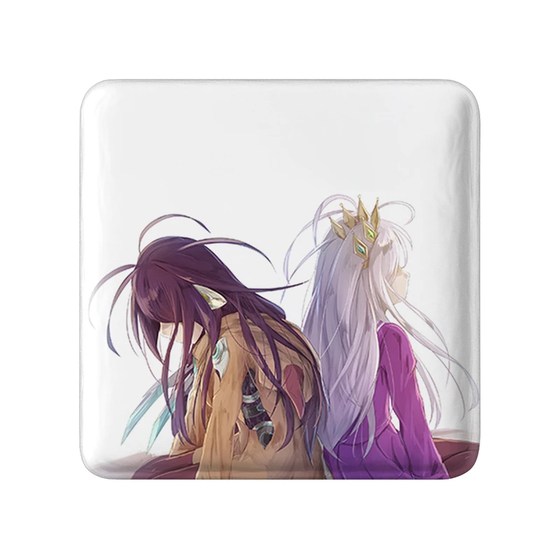 پیکسل خندالو طرح شیرو انیمه نو گیم نو لایف مدل مربعی کد 32444