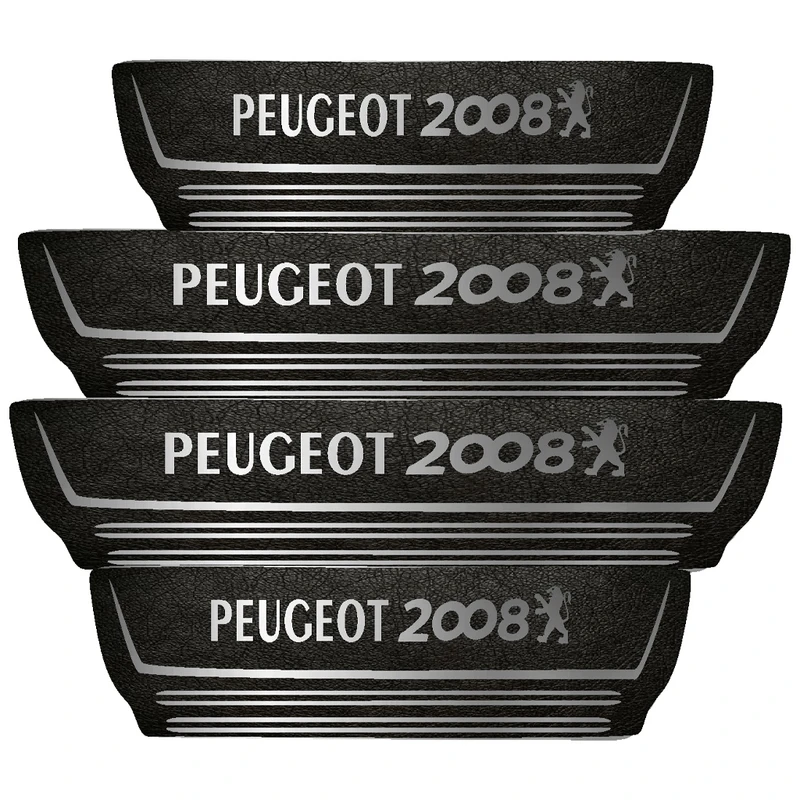  برچسب پارکابی خودرو مهدیار طرح چرم کد pka1028 مناسب برای پژو 2008 بسته 4 عددی