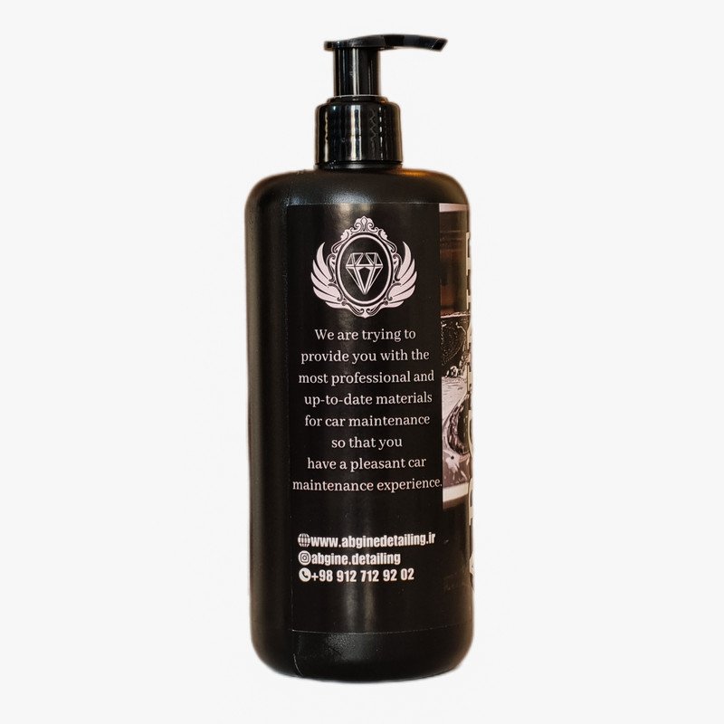 شامپو واکس براق کننده خودرو آبگینه مدل wash&wax حجم 500 میلی لیتر