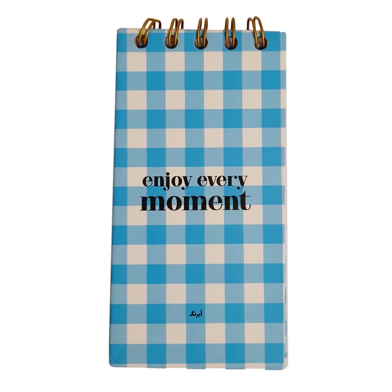 دفتر یادداشت 100 برگ آبرنگ مدل پالتویی طرح Moment کد 24