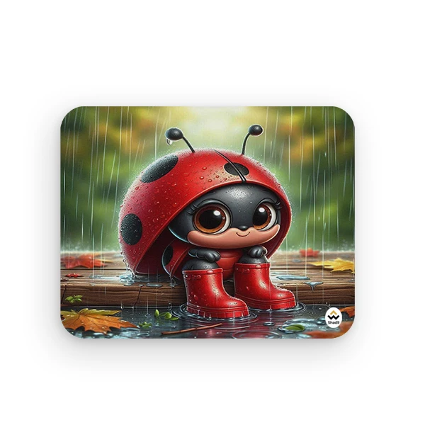 ماوس پد شادیت مدل کفشدوزک کیوت کد 02 سایز 24*19 سانتی متر