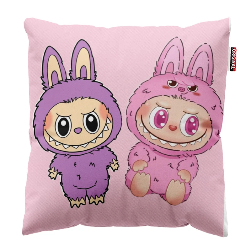 کوسن پاد آفرین طرح لبوبو  کد 130 سایز 30*30 سانتی متر