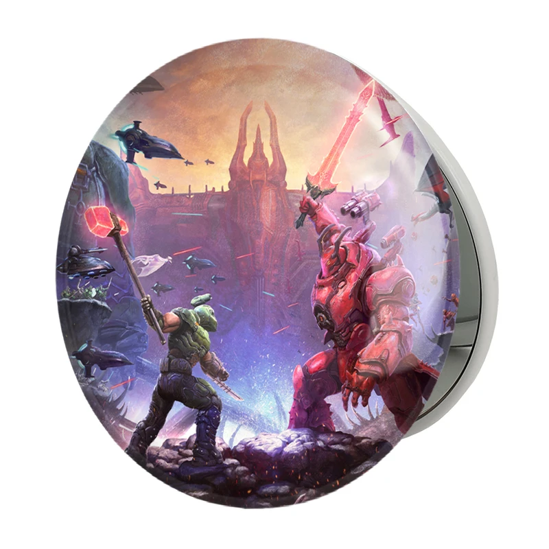 آینه جیبی خندالو طرح بازی رستاخیز (Doom) مدل تاشو کد 31387