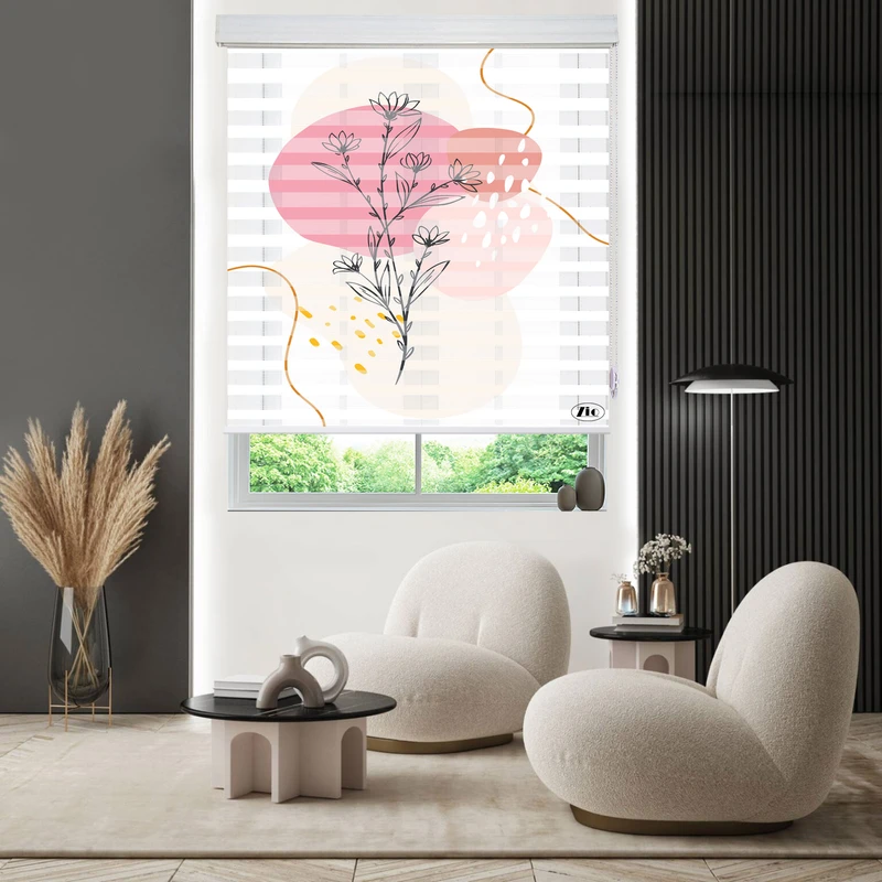 پرده زبرا زیو مدل O-7031 سایز 100x280 سانتی متر