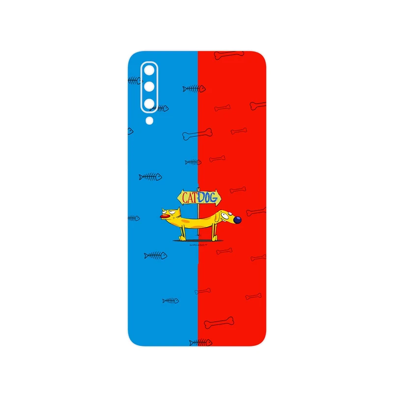 برچسب پوششی ماهوت مدل CatDog مناسب برای گوشی موبایل سامسونگ Galaxy A70