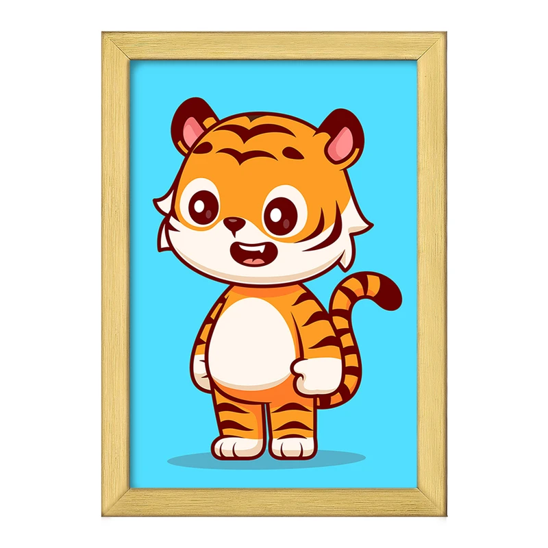 تابلو خندالو طرح حیوانات بامزه ببر کد 29706