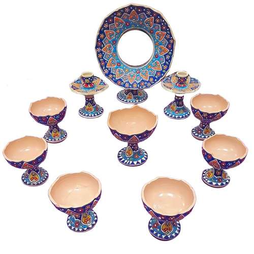 ست 10 تکه هفت سین میناکاری مدل مینا کد 325