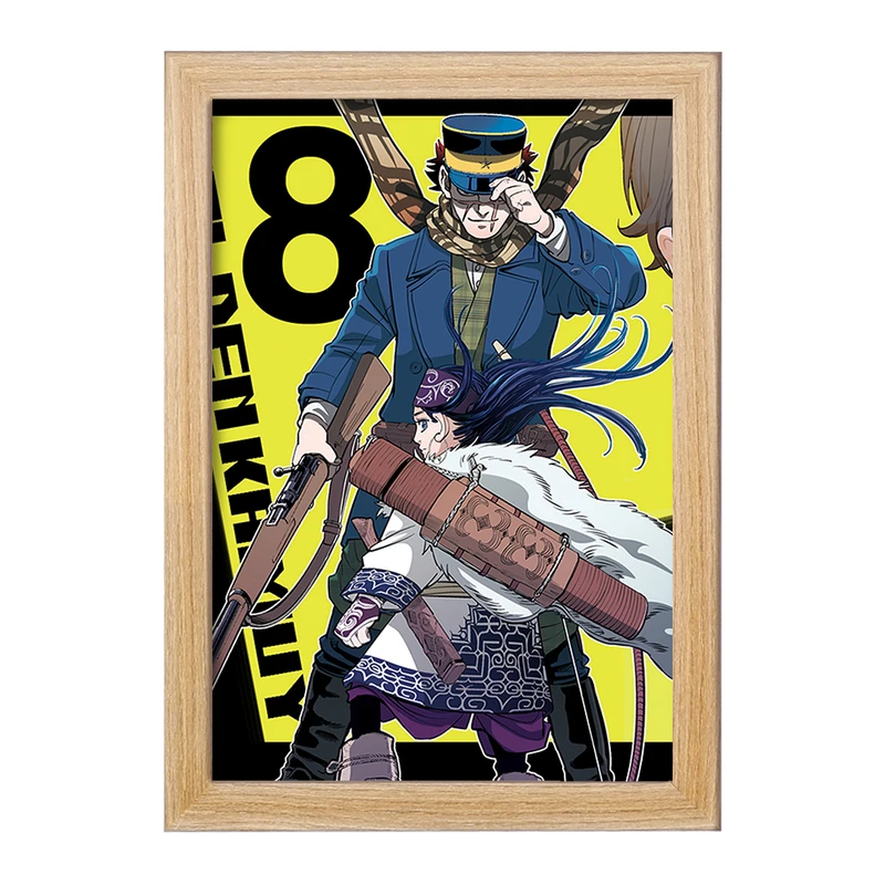 تابلو خندالو مدل سایچی انیمه کامویی طلایی Golden Kamuy کد 23714