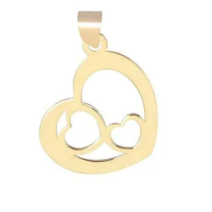 آویز گردنبند طلا 18 عیار زنانه قیراط طرح قلب کد GH4553