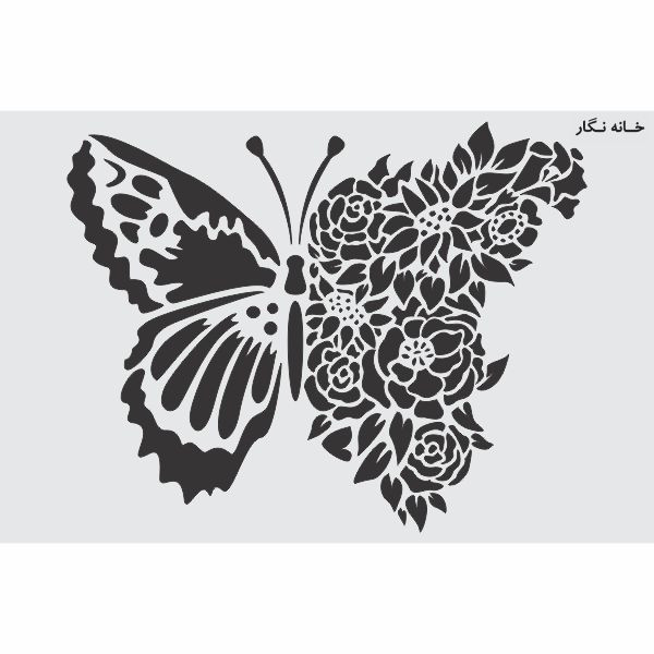  شابلون خانه نگار طرح پروانه کد 357