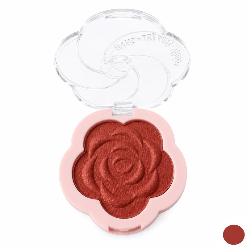 رژ گونه مات یوشاس مدل Flower شماره 4 رنگ آجری مسی
