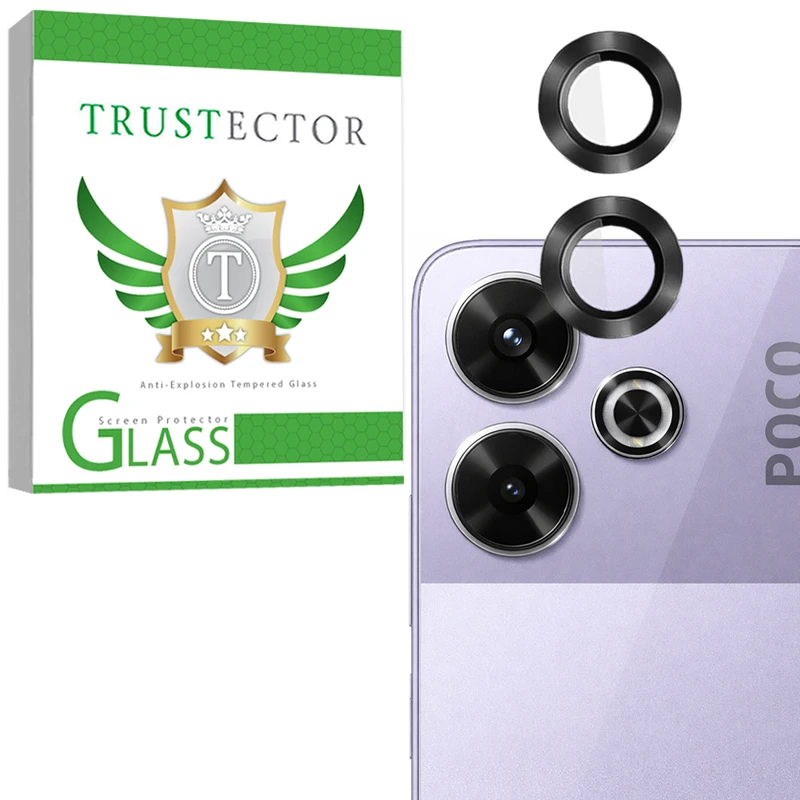 محافظ لنز دوربین شیشه‌ای تراستکتور مدل RINT20 مناسب برای گوشی موبایل شیائومی Poco M6 4G