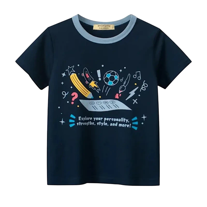 تی شرت آستین کوتاه پسرانه مدل MDSS-CG5523