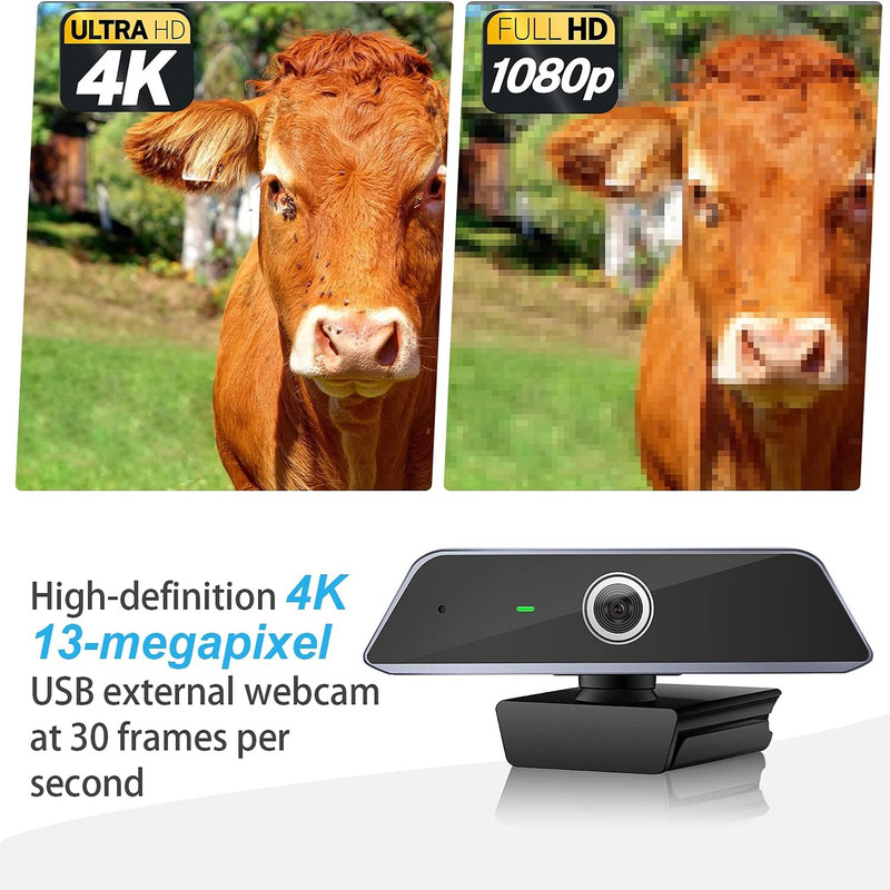 وب کم مکس هوب مدل 4K AI 13MP Auto Focus