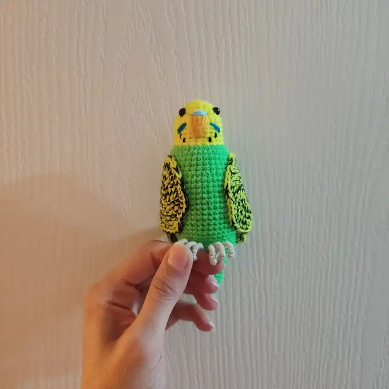 عروسک بافتنی مدل مرغ عشق