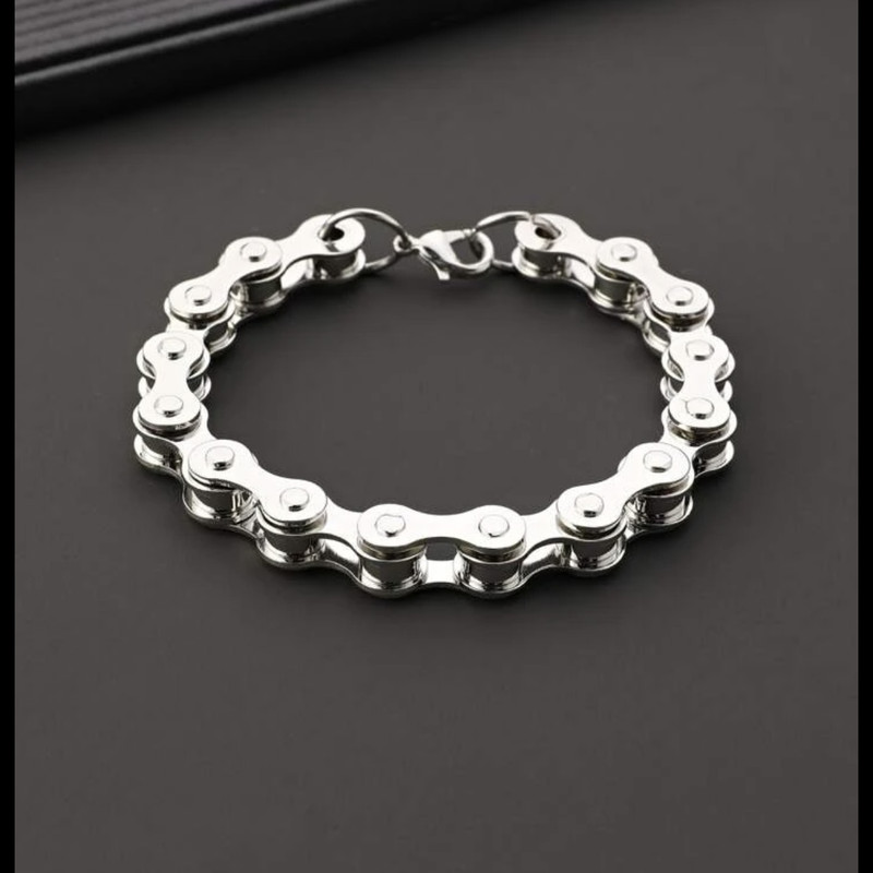 دستبند مردانه مدل زنجیر دوچرخه