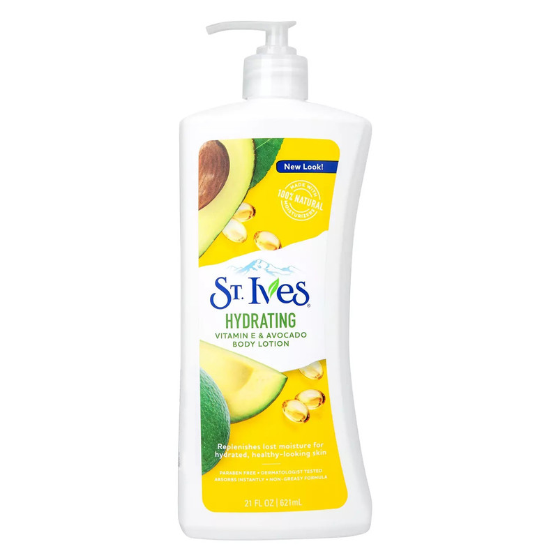 لوسیون بدن ST. Ives مدل Hydrating حاوی عصاره آووکادو و ویتامین E در ارزانترین فروشگاه اینترنتی ایران ارزان