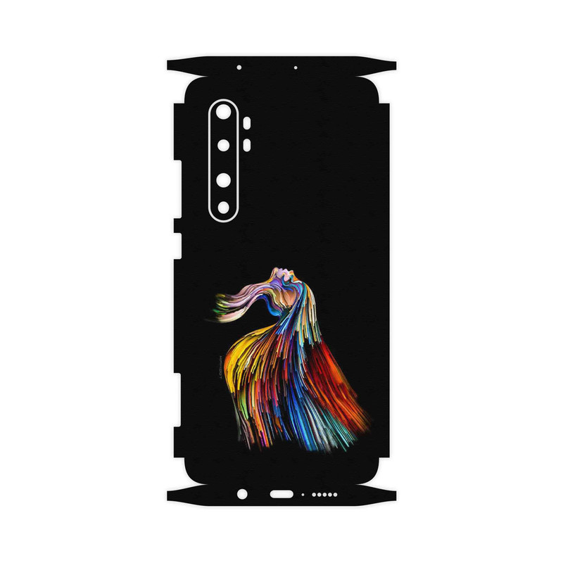 برچسب پوششی ماهوت مدل Rainbow Hair Digital Art-FullSkin مناسب برای گوشی موبایل شیائومی Mi Note 10 Lite