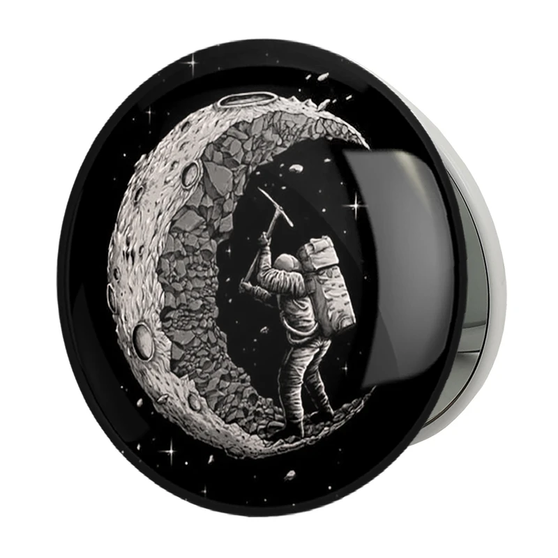 آینه جیبی خندالو طرح فضانورد مدل تاشو کد 1934 