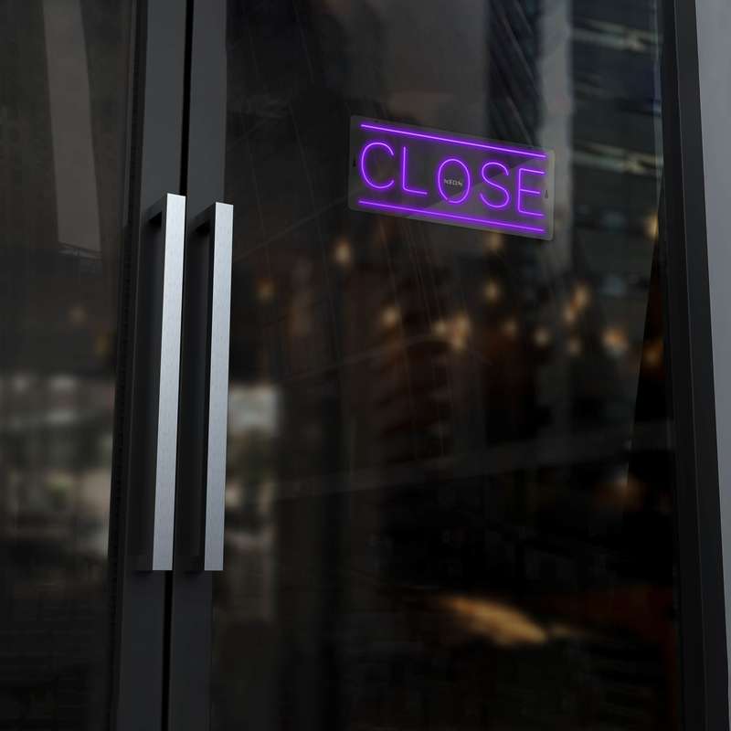 چراغ دیواری نئون دیزاین طرح Close_PR