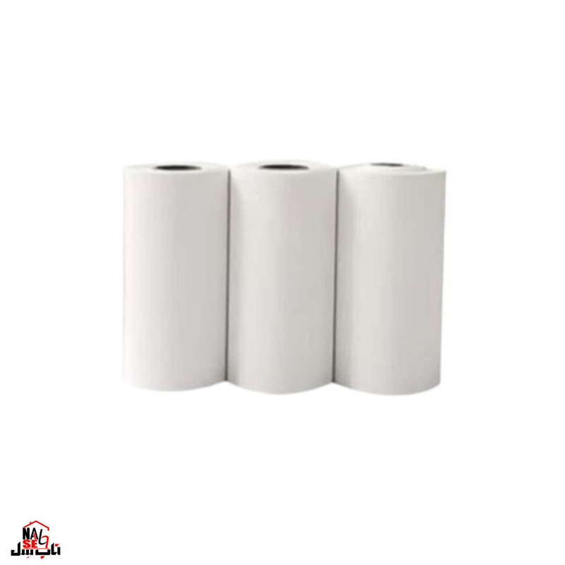 پرینتر لیبل زن حرارتی ناب سل مدل پرتابل شارژیکد BL-NAAB003333 به همراه سه عدد رول کاغذی