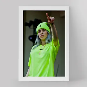 تابلو خندالو مدل بیلی آیلیش Billie Eilish کد 19121