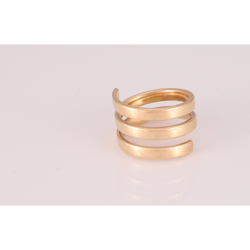 انگشتر طلا 18 عیار زنانه طرح حلقه ای کد G986 - 4