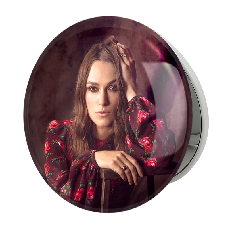 آینه جیبی خندالو طرح کایرا نایتلی Keira Knightley مدل تاشو کد 6405 