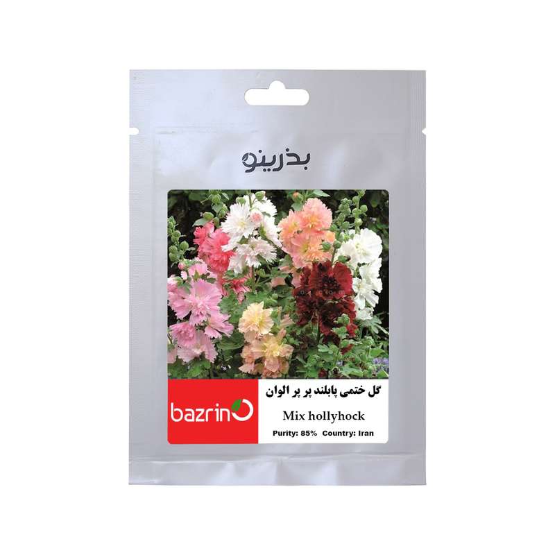 بذر گل ختمی پابلند پرپر الوان بذرینو کد B-039