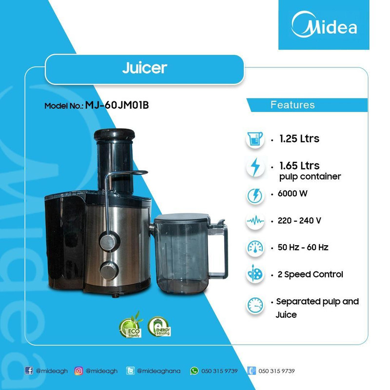آبمیوه گیری مایدیا مدل MJ-60JM01B