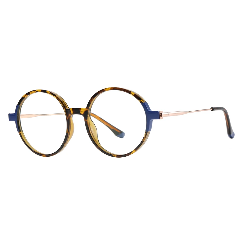 فریم عینک طبی گرد مدل TJ832C86-P81 مناسب برای انواع صورت