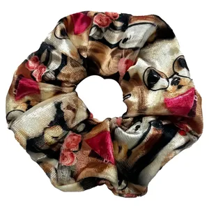 کش مو زنانه مدل   اسکرانچی فانتزی سگ كد KSH600