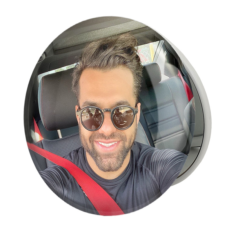 آینه جیبی خندالو طرح رضا بهرام مدل تاشو کد 4003