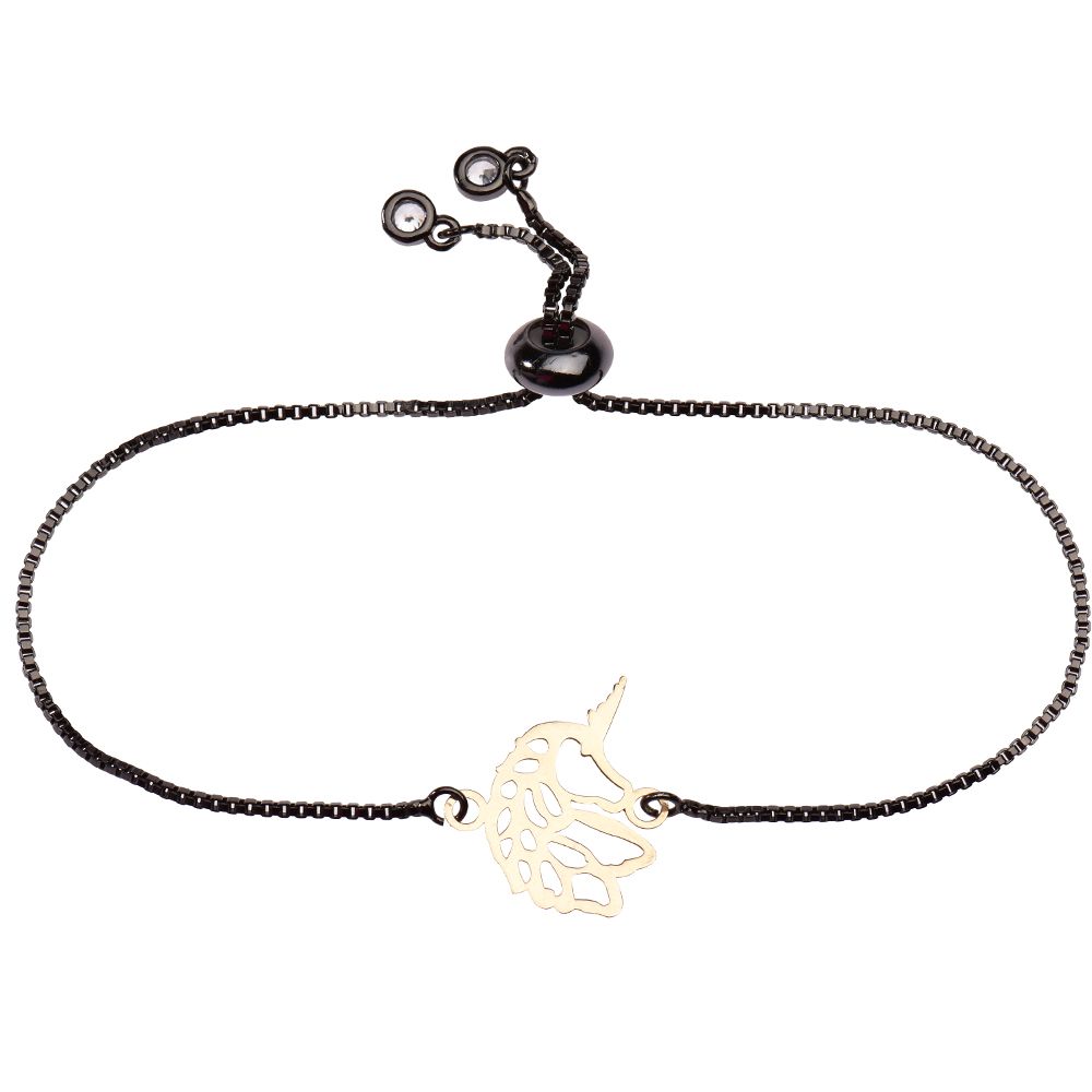 دستبند طلا 18 عیار زنانه کرابو تک شاخ مدل Kr1350 -  - 1