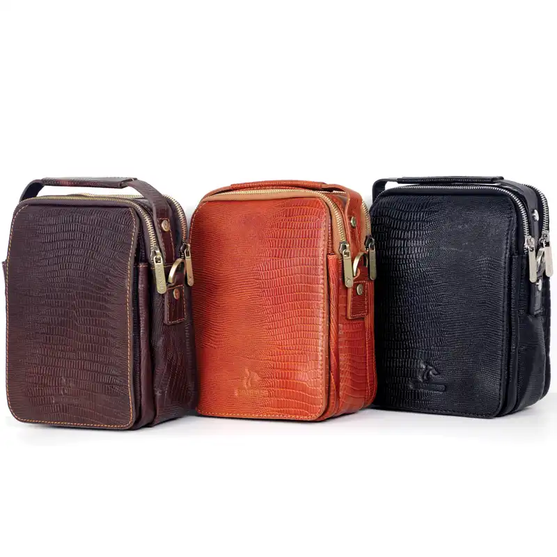 کیف رودوشی چرم بارز مدل DG74.Lizard