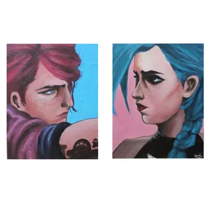 تابلو نقاشی اکریلیک مدل فانتزی مجموعه 2 عددی