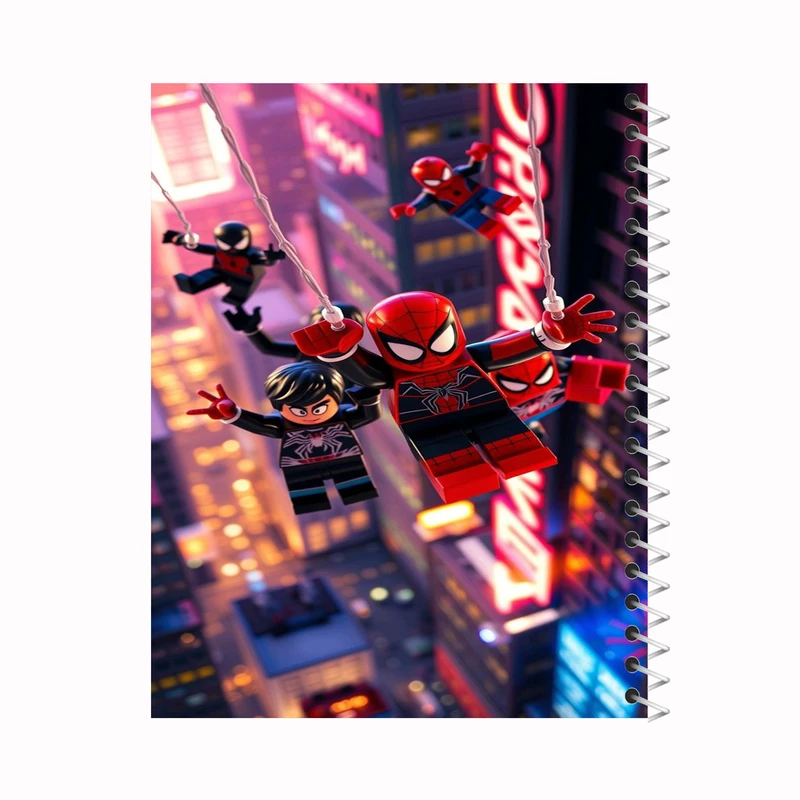 دفتر مشق 80 برگ ملیچک طرح لگو کد 001