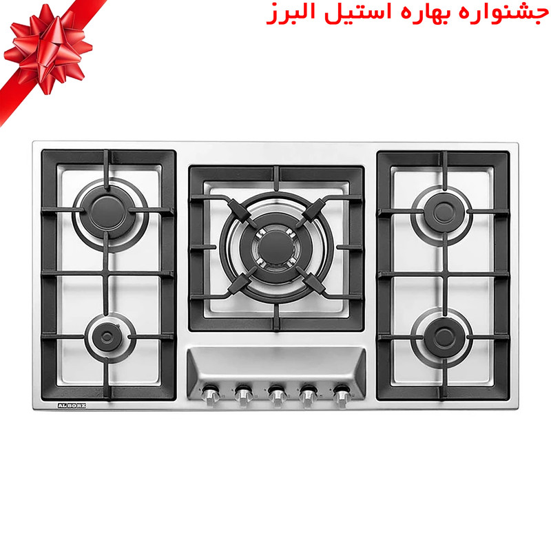 اجاق گاز صفحه ای استیل البرز مدل S-5960i
