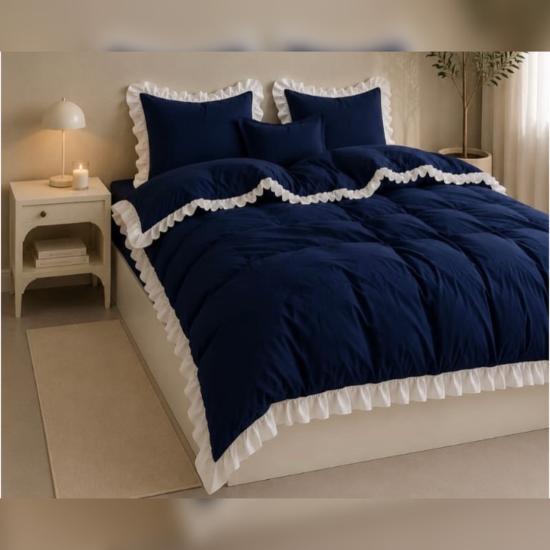 سرویس روتختی چیندار مدرن 5 تیکه دونفره سایز 160*200