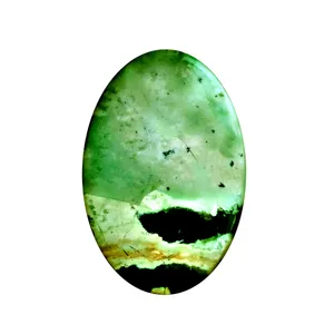 سنگ زینتی کروم کلسیدونی مدل نگین بیضی کد crom52