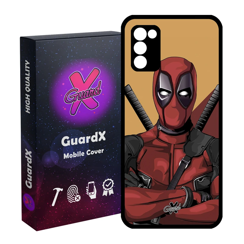 کاور گارد ایکس طرح Dead Pool مدل Glass10091 مناسب برای گوشی موبایل سامسونگ Galaxy A02s / M02s