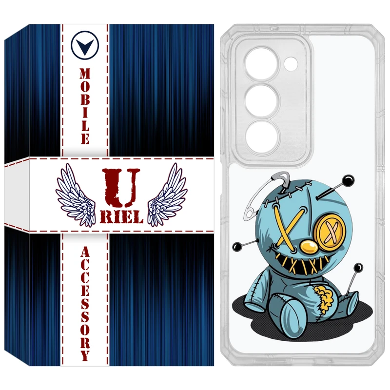 کاور یوریل مدل Clear کد 68 طرح عروسک مناسب برای گوشی موبایل شیائومی Redmi 15 4G