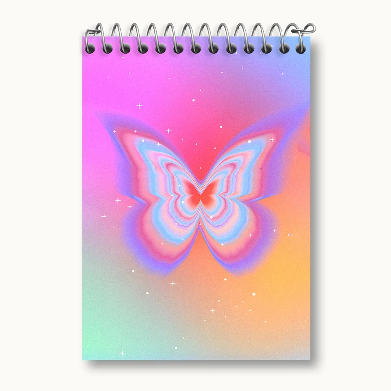 دفتر یادداشت 50 برگ خندالو طرح پروانه کد N4804