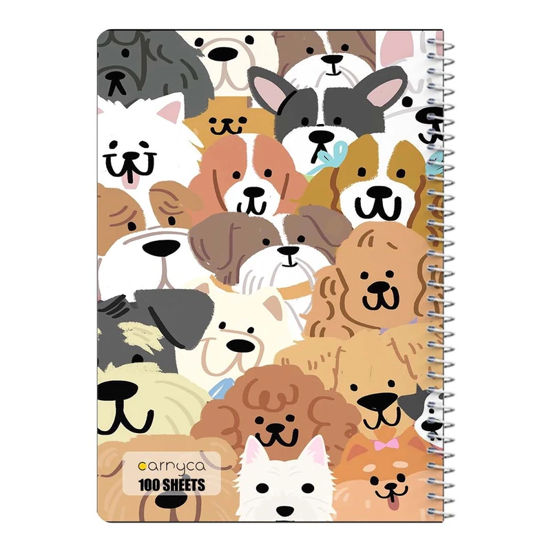 دفتر مشق 100 برگ سیمی کارنیکا طرح سگ Dog کد 83350