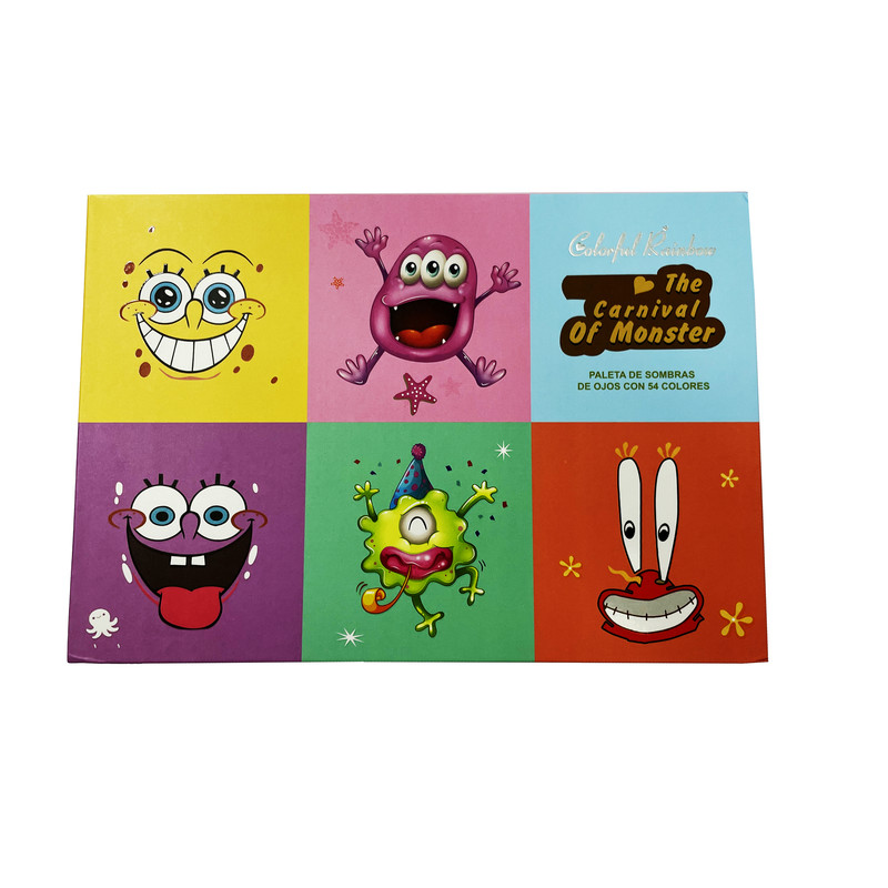 پالت سایه چشم کالرفول رینبو مدل باب اسفنجی کد 101